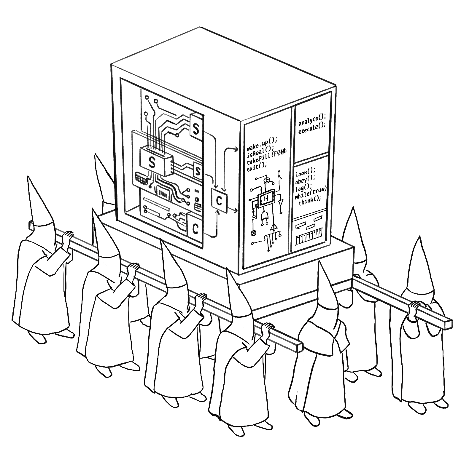 Procesión — ilustración de portada